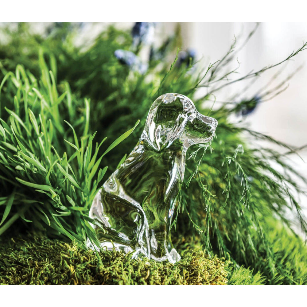 Simon Pearce Glass Dog