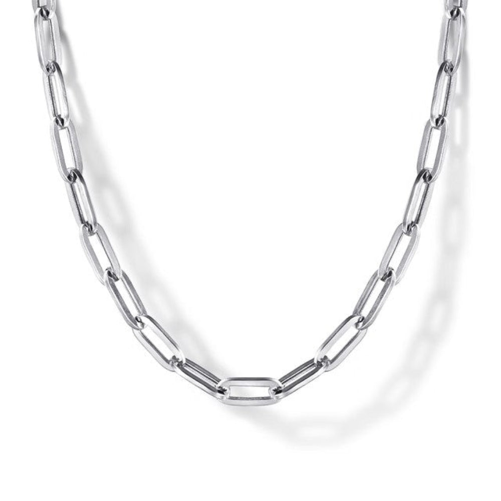 Sterling Silver paperclip necklace