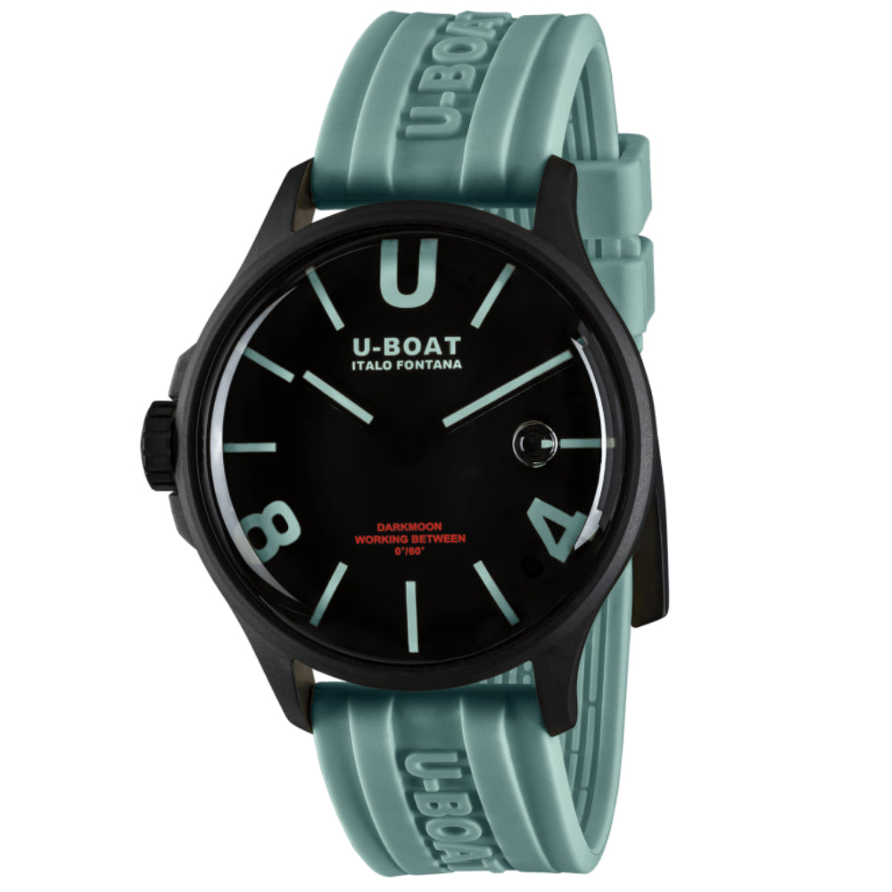 U-Boat Darkmoon BK Curve Aqua PVD 46mm Quartz Watch