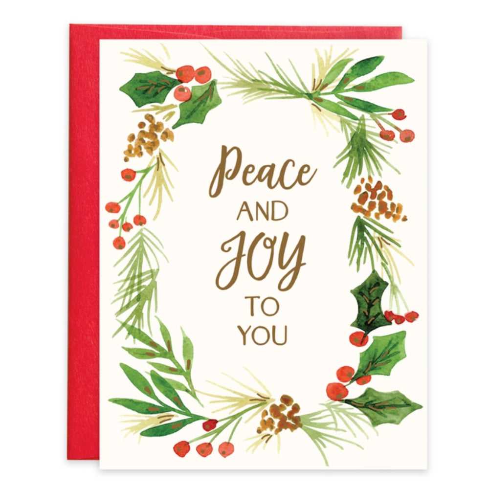 Gina B Designs Christmas Card - Greens Border