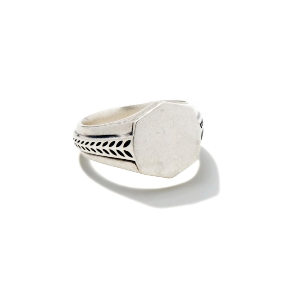 Scott Bros. Hicks Signet Ring In Oxidized Sterling Silver