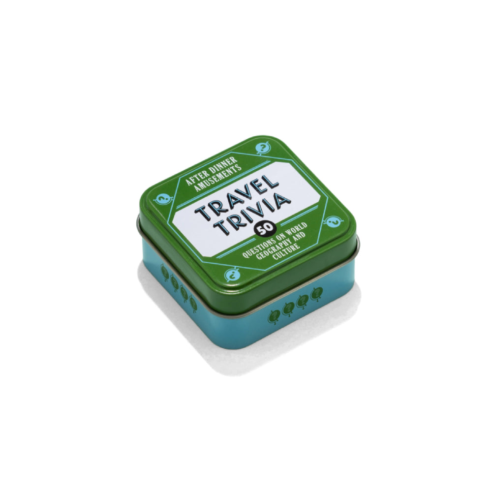 After Dinner Amusements: Travel Trivia Game