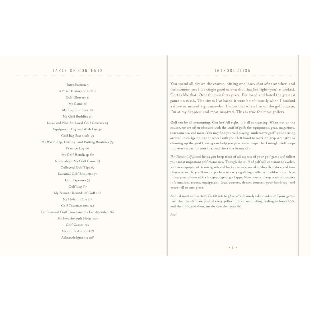 Ultimate Golf Journal