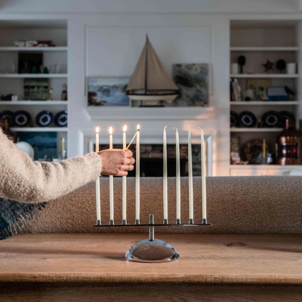 Simon Pearce Riverstone Menorah