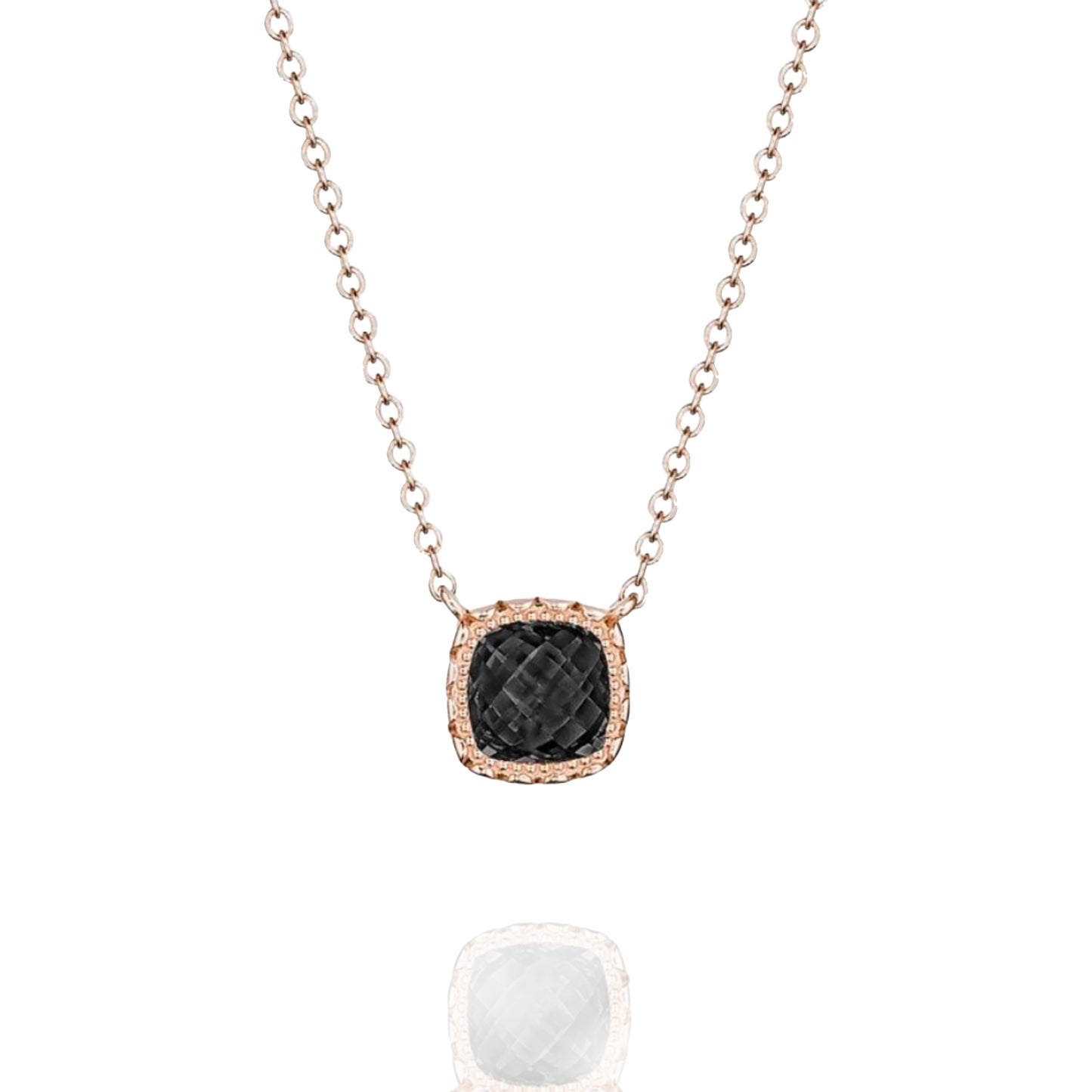 Tacori Petite Cushion Gem Black Onyx Pendant Necklace