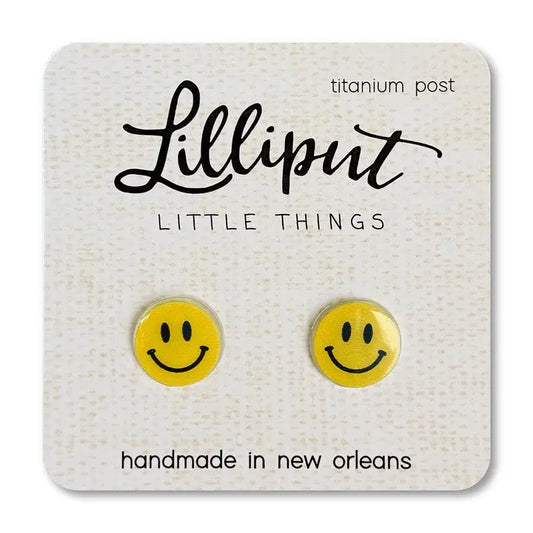 Lilliput Little Things Happy Face Earrings