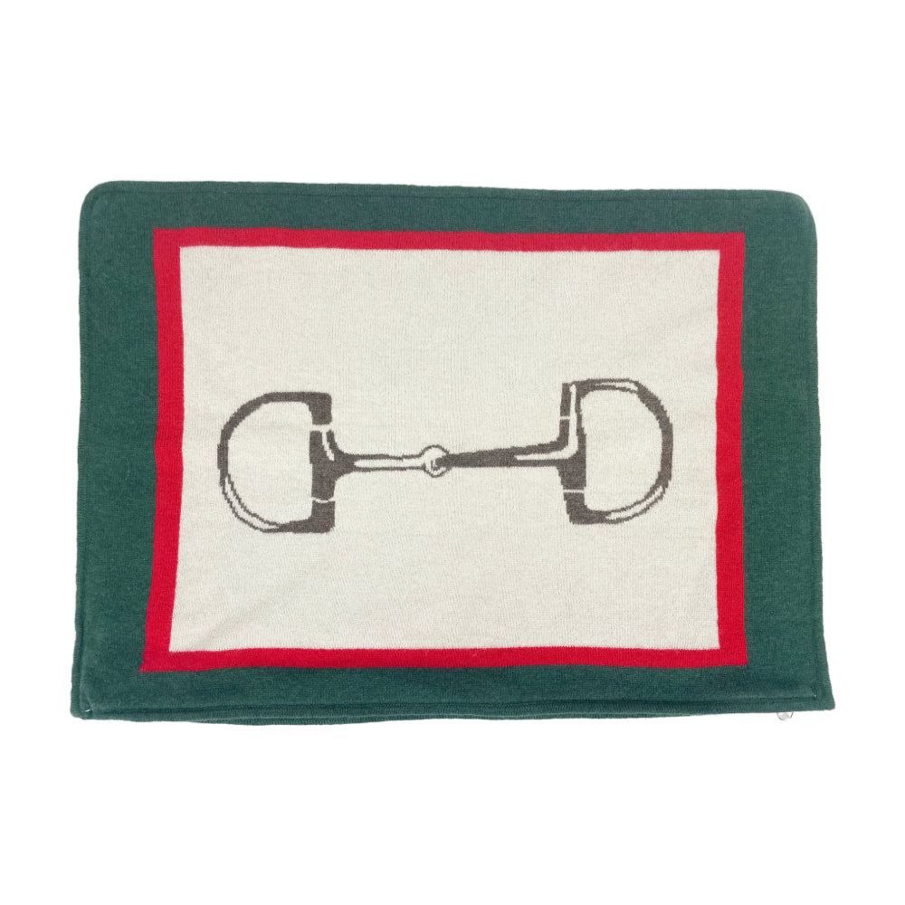 Pomegranate Luxe Snaffle Lumbar Pillow