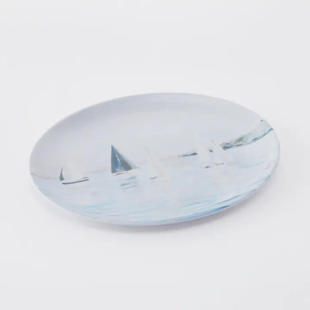 Kim Hovell Art South River Sails Melamine Platter