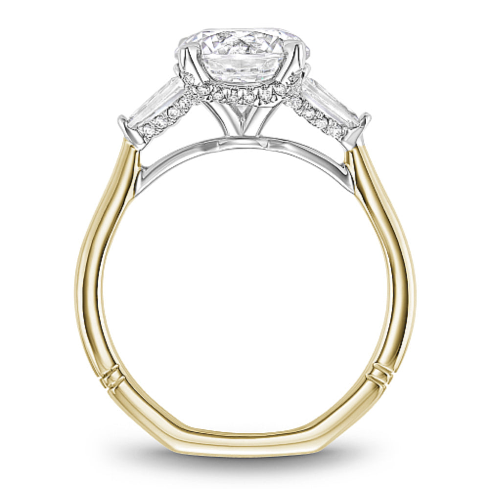 Two-tone gold diamond ring with 'Noam Carver' branding on a white background
