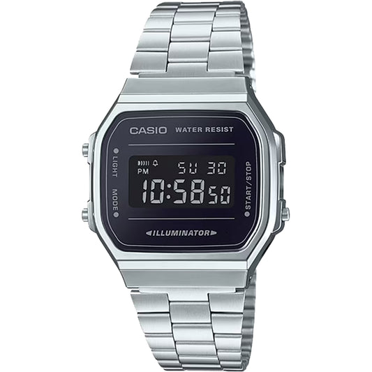 Casio Vintage Silver Chrome Plated Resin Watch