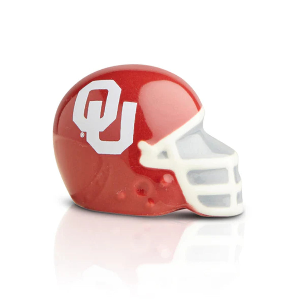 Nora Fleming Oklahoma U Helmet Mini