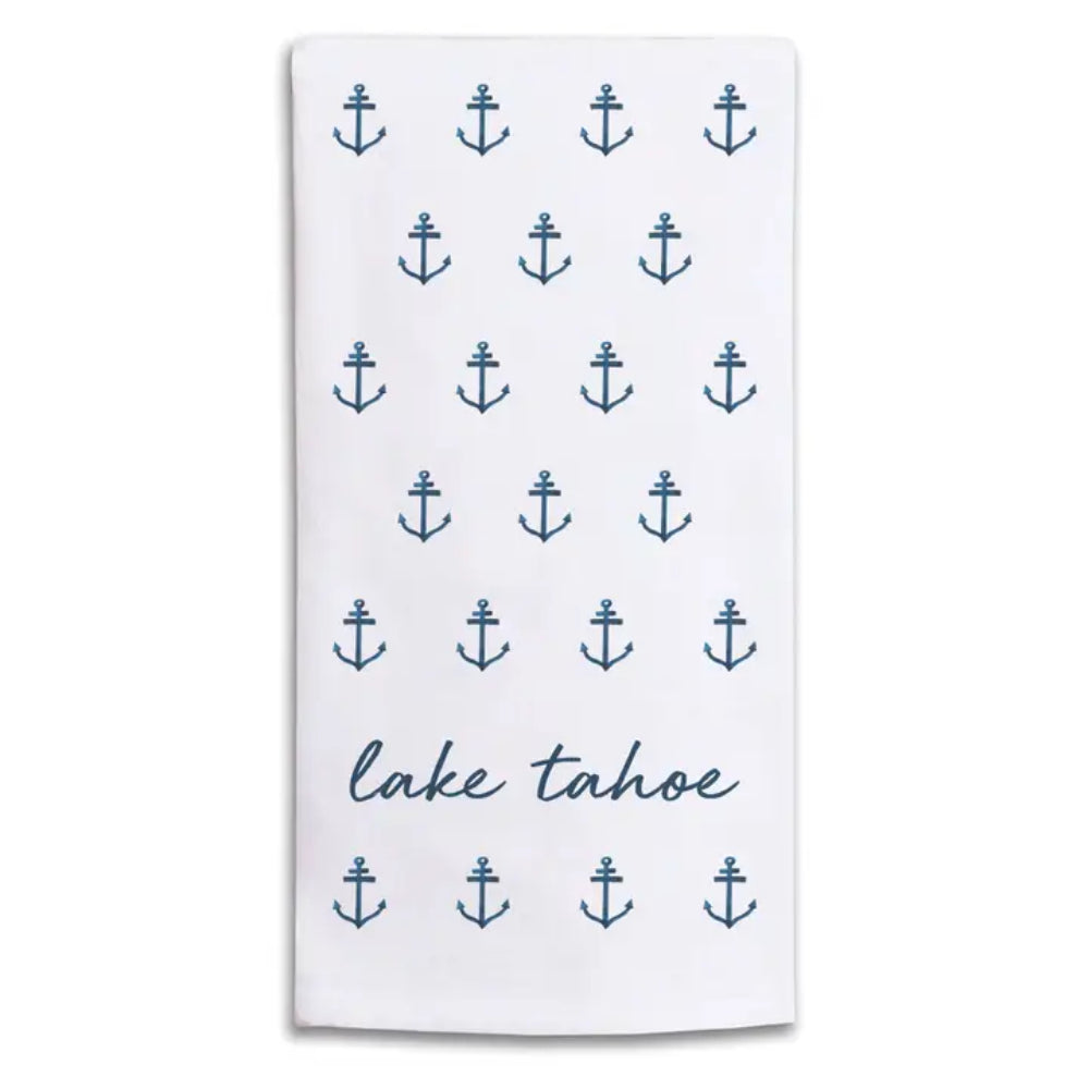A Anchor Kitchen Dish Towel on a white background.
