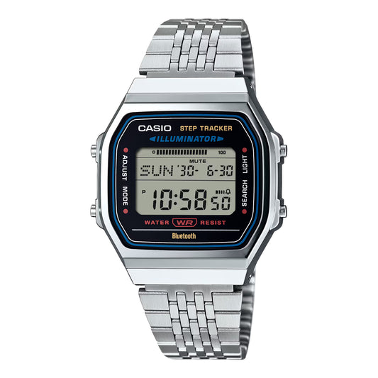 Casio Vintage Silver Smartphone Link Digital Watch