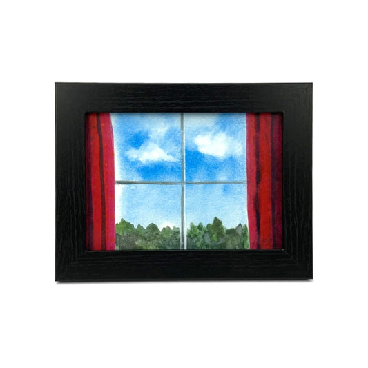 Artwork for Animals Angelica Goodwin Original Window View Watercolor Print