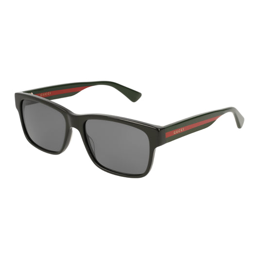 Gucci GG0340S Men's Sunglasses - Black and Green