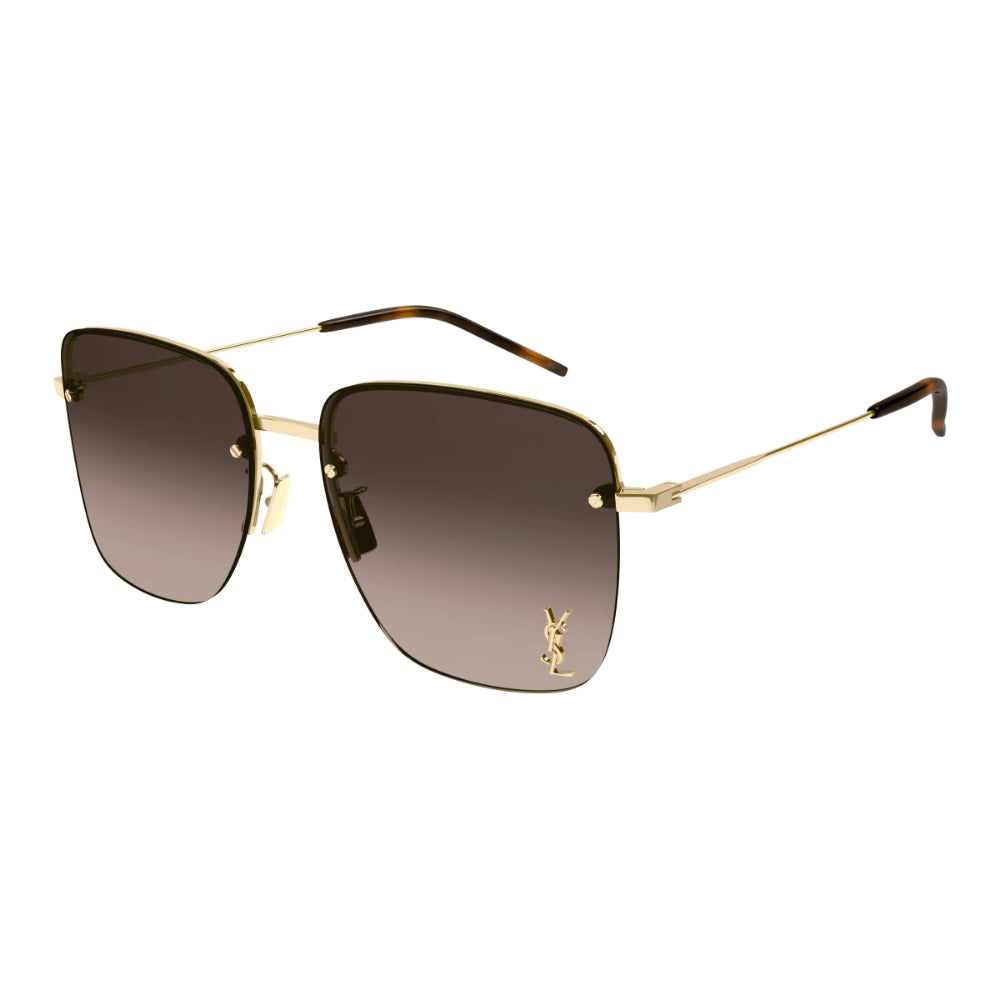 Saint Laurent SL 312 M Women's Sunglasses - Gold and Gradient Brown