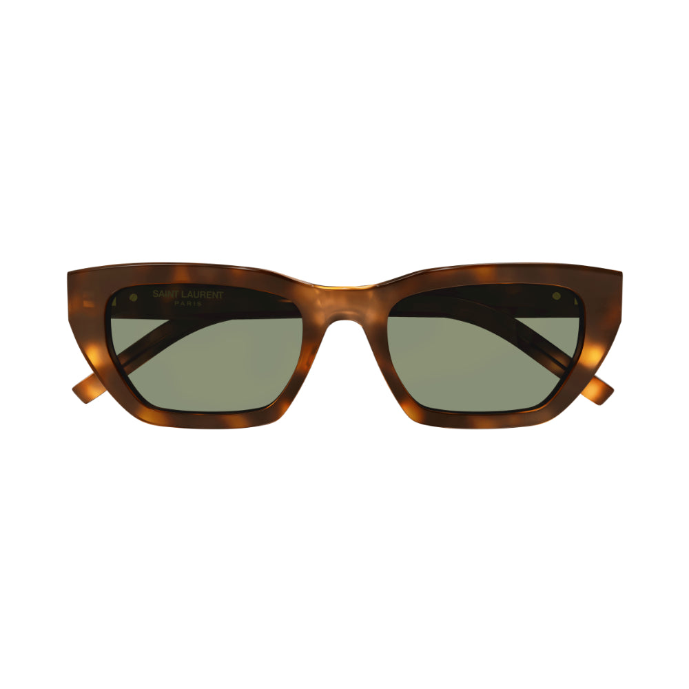 Saint Laurent SL M127/F Women's Sunglasses - Havana and Green