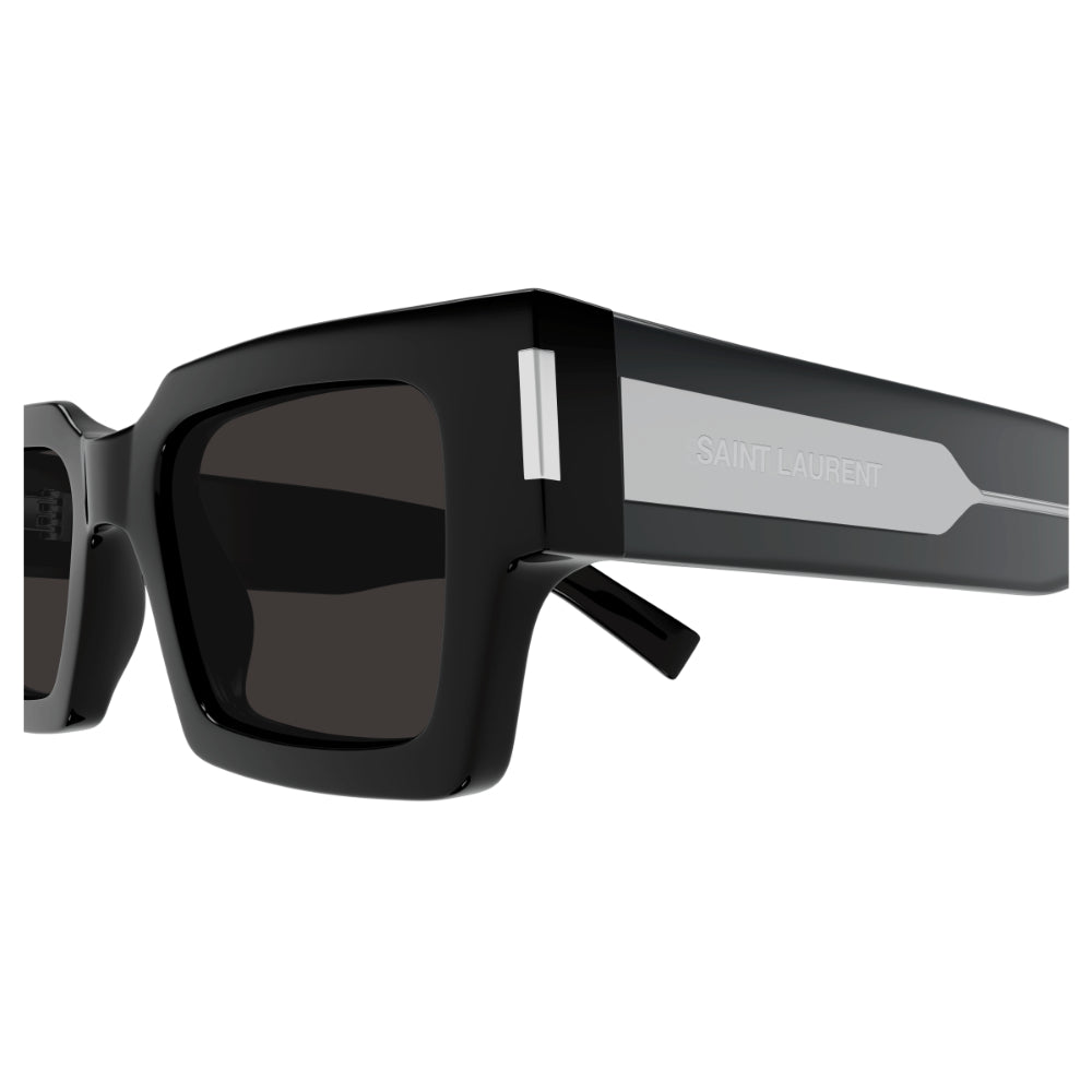 Saint Laurent SL 572 Unisex Sunglasses - Black and Crystal