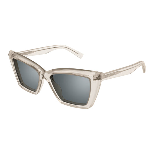 Saint Laurent SL 657 Women's Sunglasses - Beige and Silver