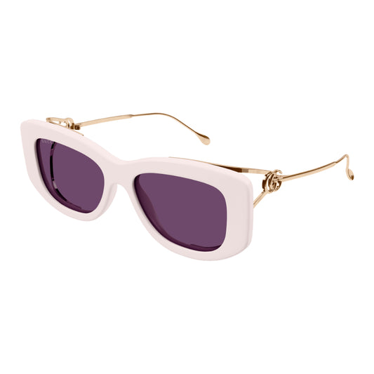 Gucci GG1566S Women's Sunglasses - Ivory and Gold