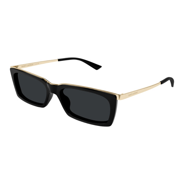 sua　SAINT LAURENT サングラス ブラック ゴールドロゴ Saint Laurent SL 766 Unisex Sunglasses - Black and Gold – Smyth