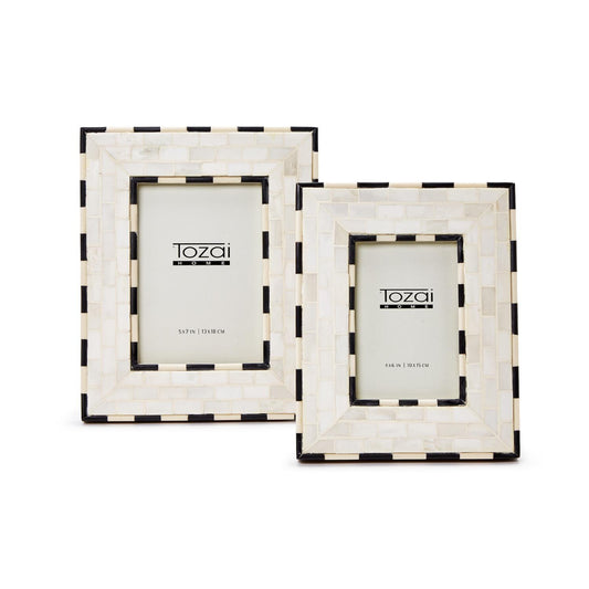 Two's Company Brick Pattern Photo Frame