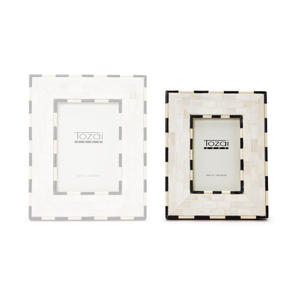 Two's Company Brick Pattern Photo Frame