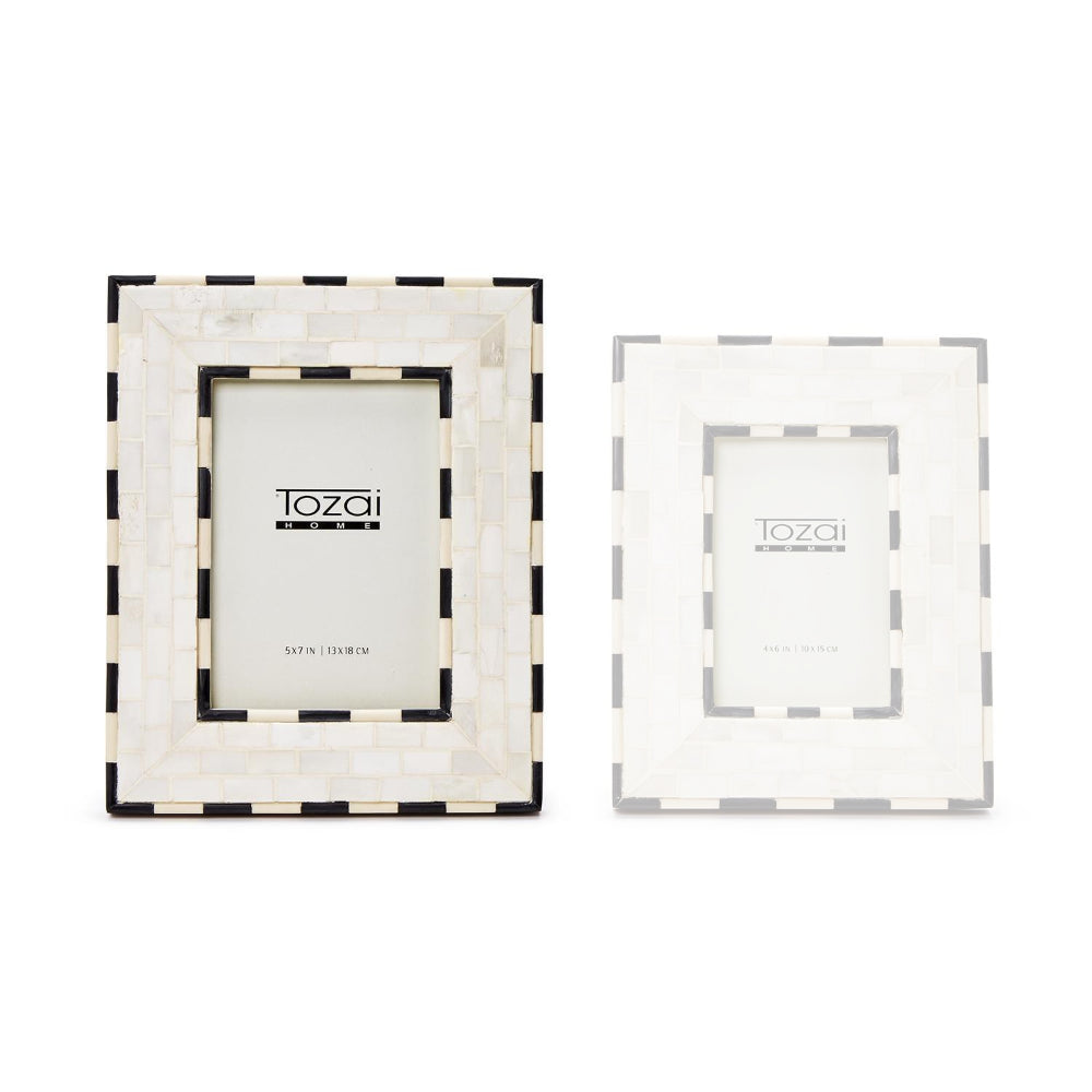 Two's Company Brick Pattern Photo Frame