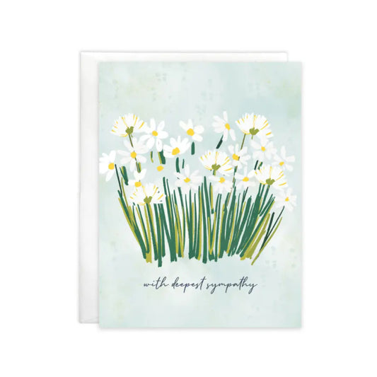 Gina B Designs Sympathy Greeting Card - Daisies