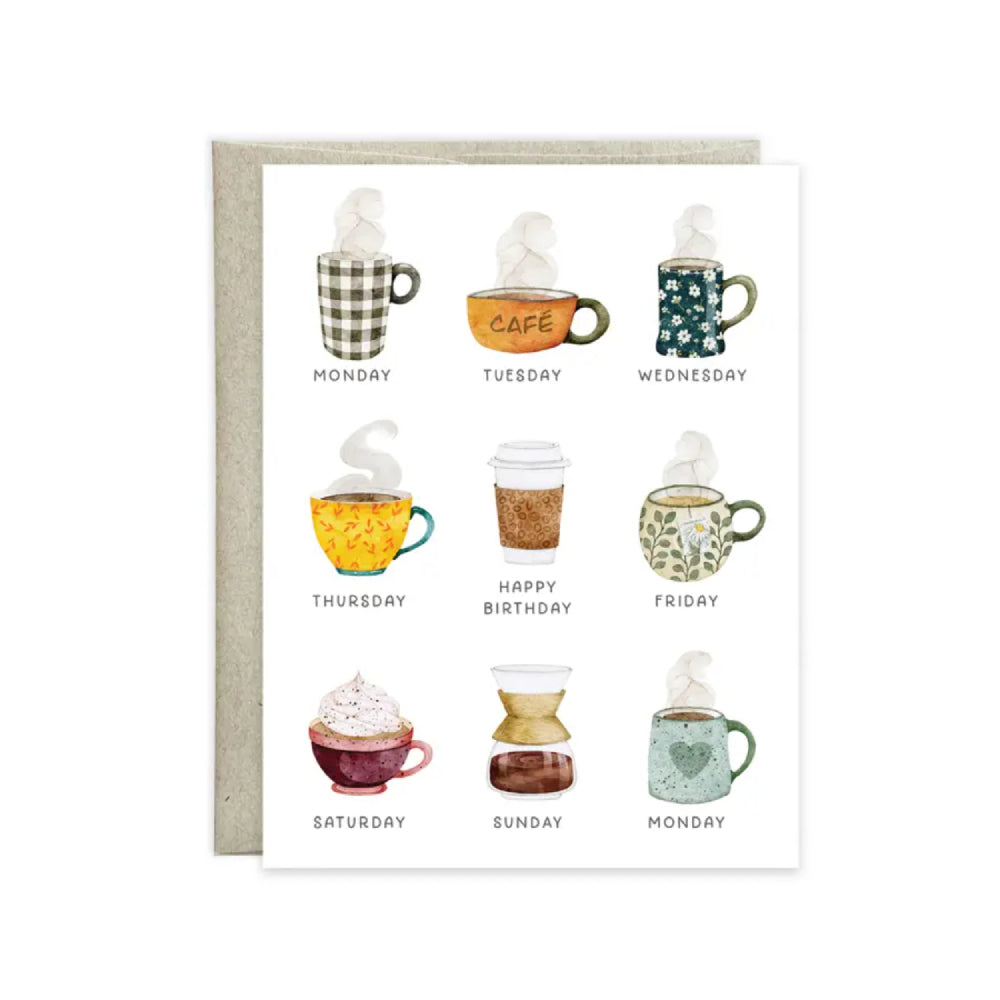 Gina B Designs Birthday Greeting Card - Coffee Lover