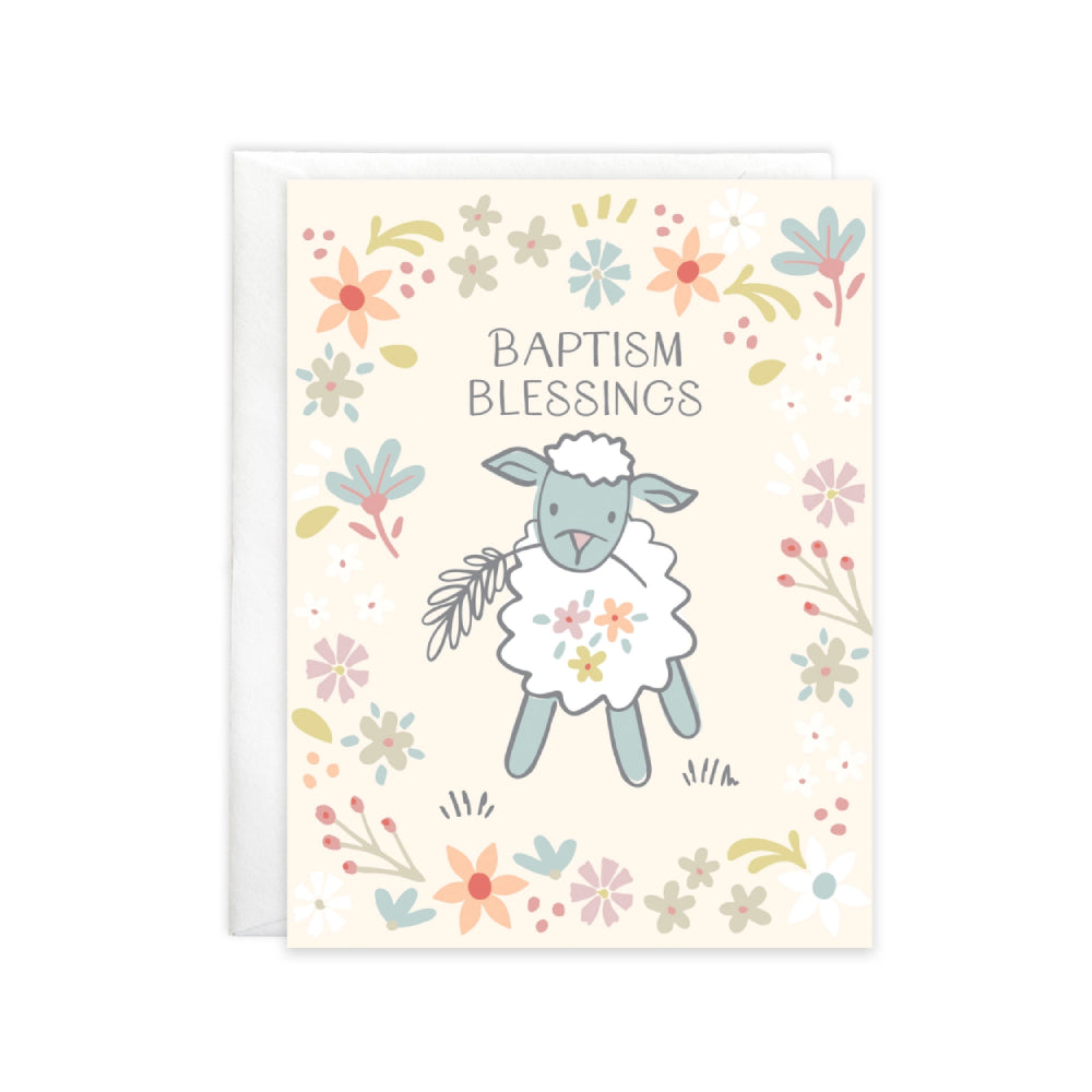 Gina B Designs With Scripture Religious Greeting Card - Sweet Little Lambs