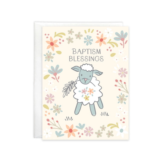 Gina B Designs With Scripture Religious Greeting Card - Sweet Little Lambs