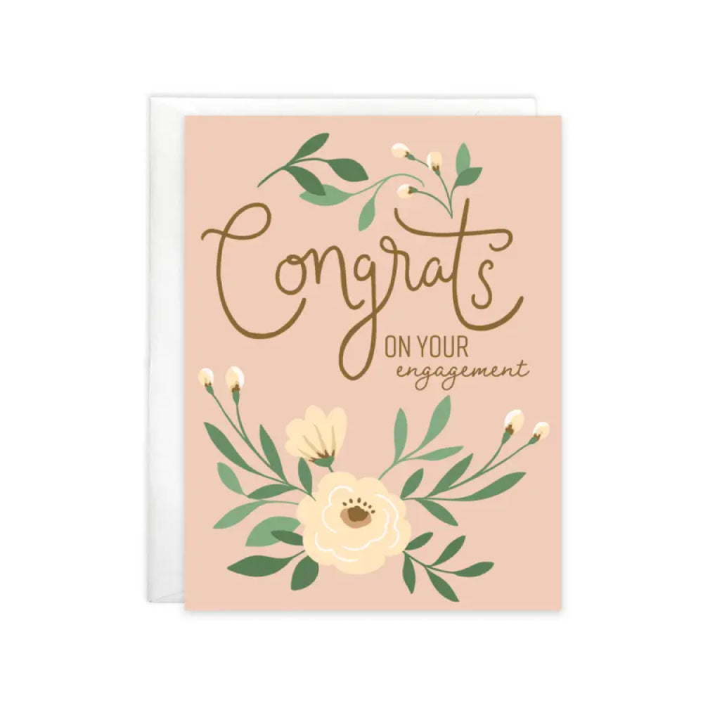 Gina B Designs Wedding Greeting Card - Engagement Congrats