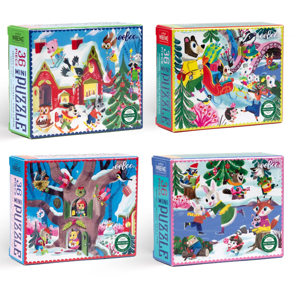 Eeboo Woodland Holiday Puzzles