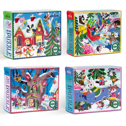 Eeboo Woodland Holiday Puzzles