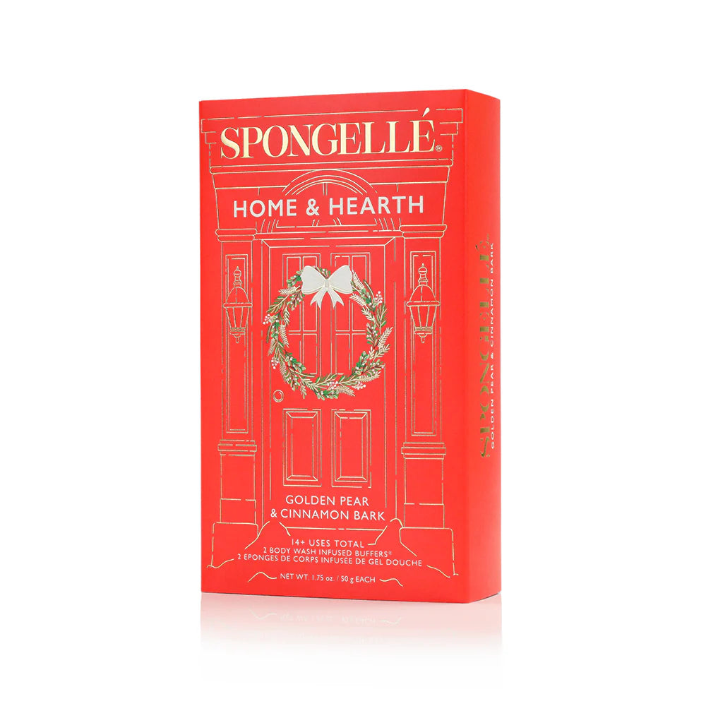 Spongelle Home & Hearth Body Buffer Holiday Wreath Gift Set