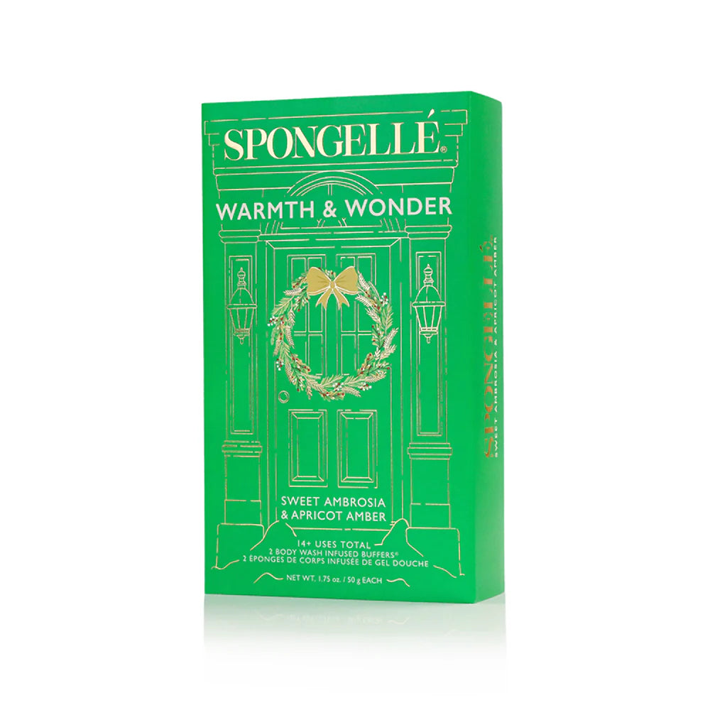 Spongelle Warmth & Wonder Body Buffer Holiday Wreath Gift Set