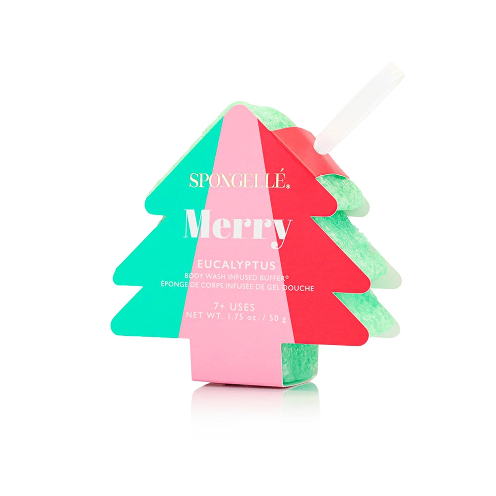 Spongelle Holiday Tree Ornament Body Wash Infused Buffer