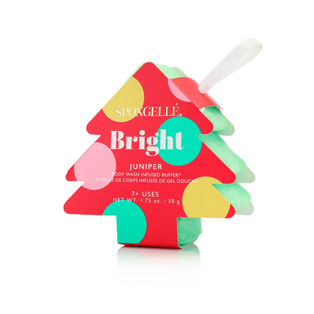 Spongelle Holiday Tree Ornament Body Wash Infused Buffer