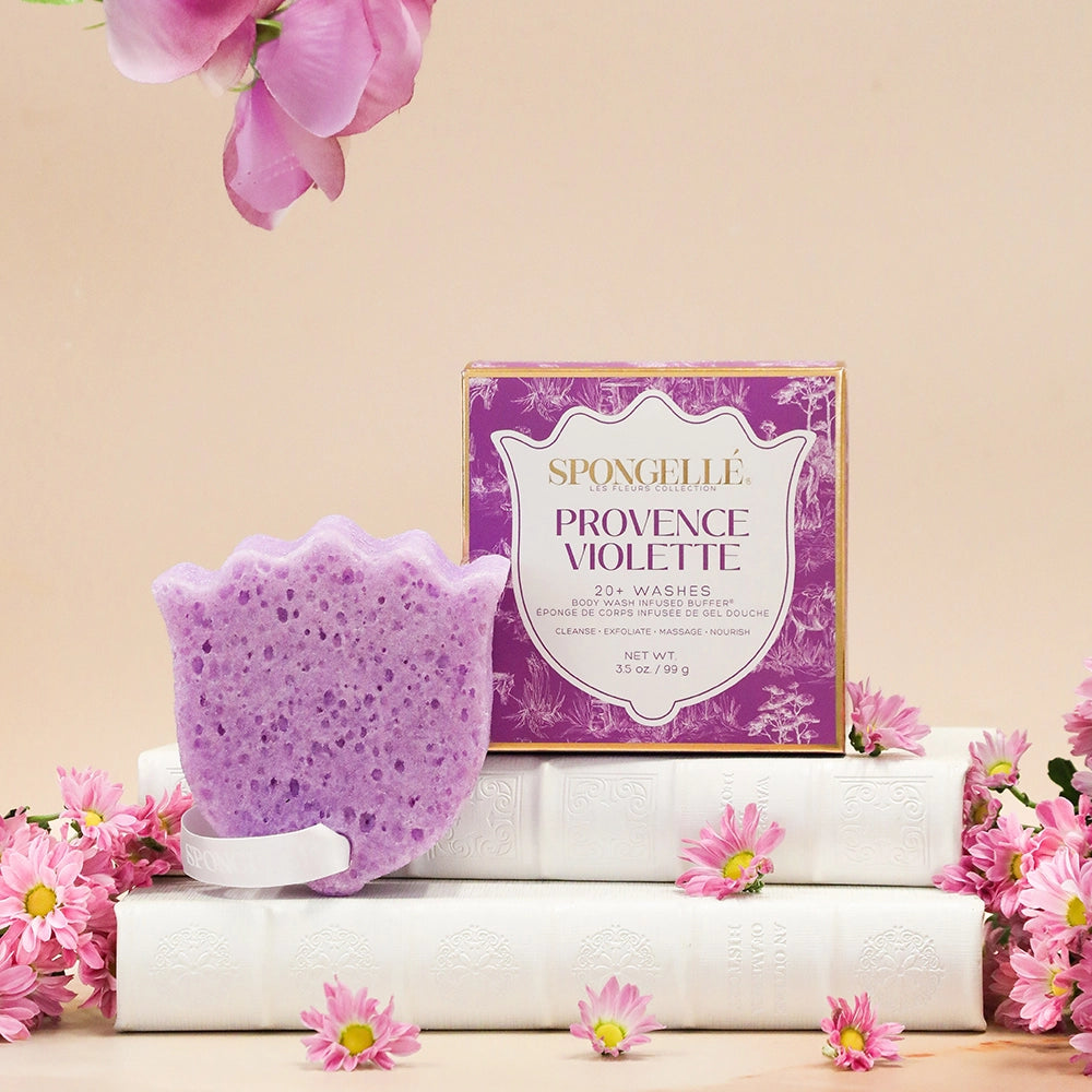 Spongelle Les Fleurs Body Buffer-Provence Violette