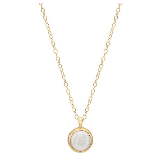 Anna Beck Pearl and Twisted Small Coin Pearl Pendant Necklace