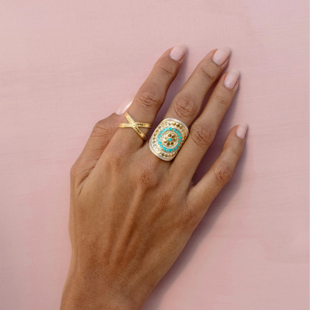 Anna Beck Flora Saddle Ring