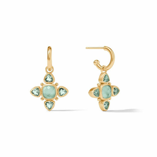 Julie Vos Aquitaine Hoop & Charm Earring