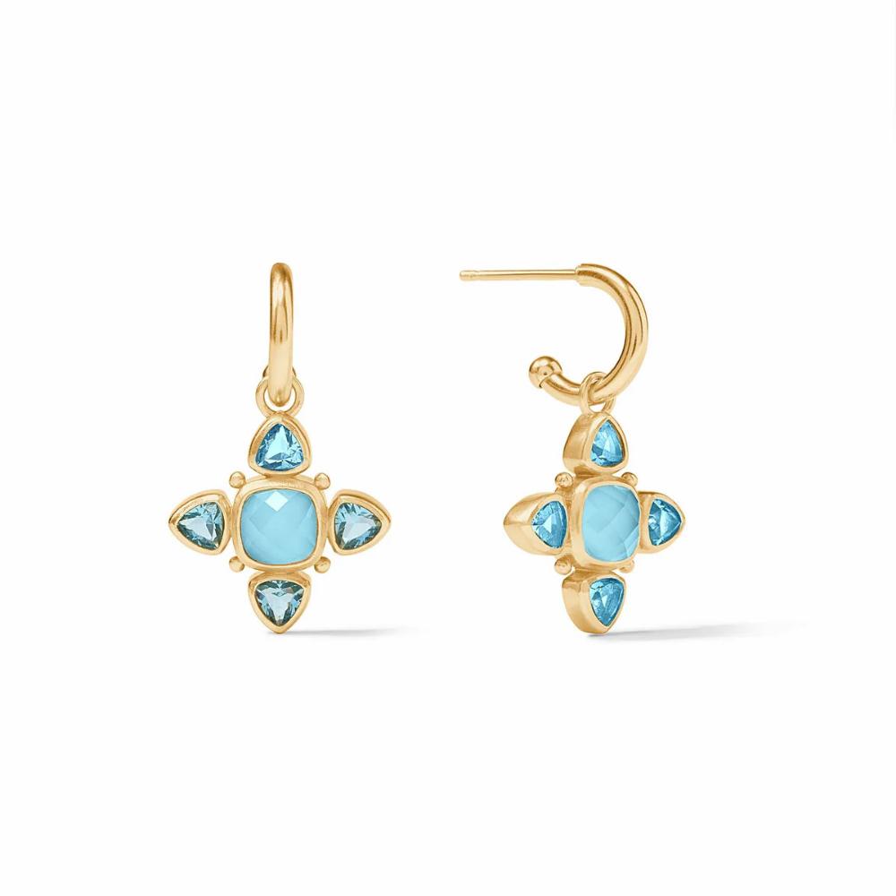 Julie Vos Aquitaine Hoop & Charm Earring