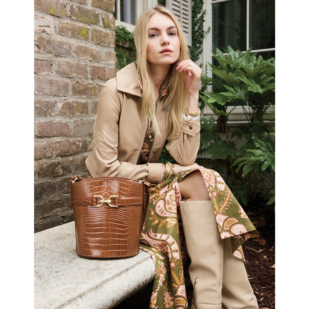 Spartina Siren Eva Bucket Bag - Penny Croc