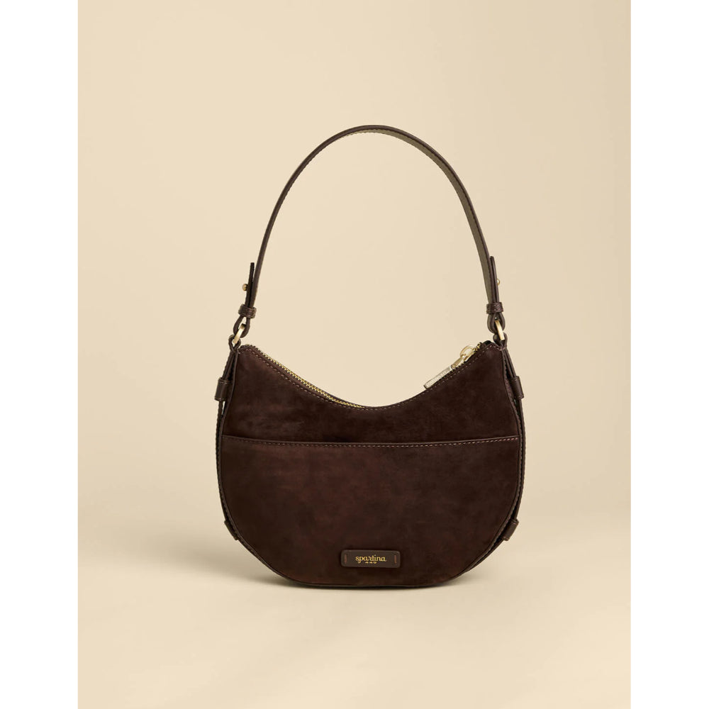 Spartina Siren Suede Lynn Hobo Bag - Espresso