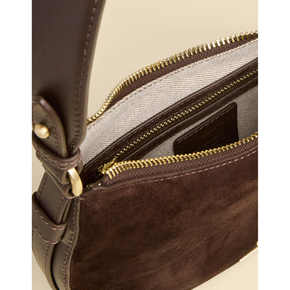 Spartina Siren Suede Lynn Hobo Bag - Espresso
