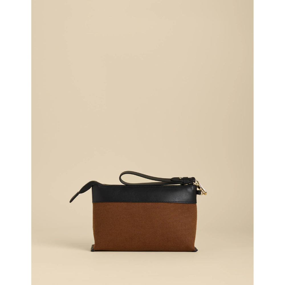 Spartina Sable Polly Wristlet - Toffee/Black