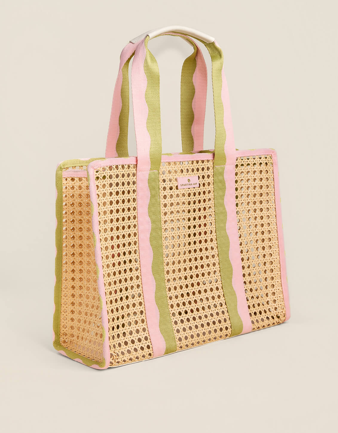 Spartina Splash Cane Large Trim Tote - Castillo Tropical
