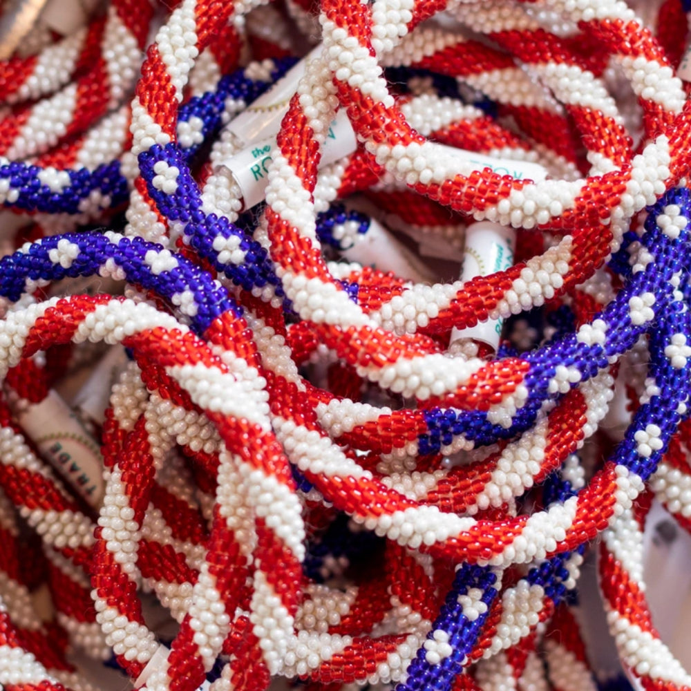 Patriotic Star and Stripes bracelets 